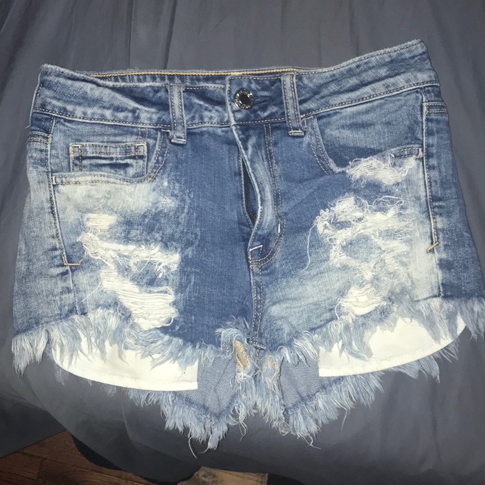 High wasted Jean Shorts